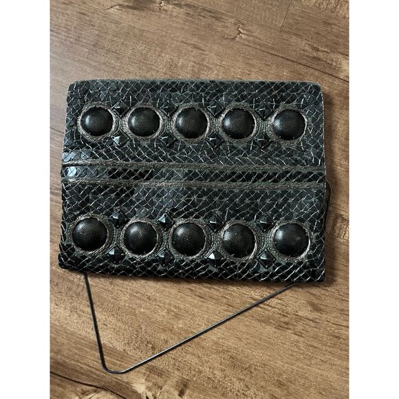 metallic Embroidered clutch / cross body bag - Picture 4 of 6